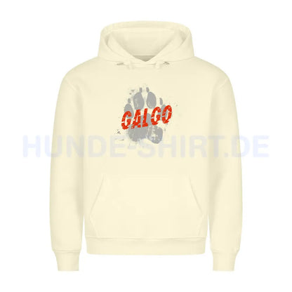 Premium Hoodie "Galgo - PAW" Beige – hunde-shirt.de