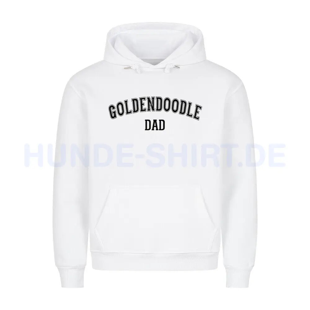 Premium Hoodie "Golden Doodle - DAD" Weiß – hunde-shirt.de