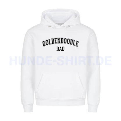 Premium Hoodie "Golden Doodle - DAD" Weiß – hunde-shirt.de