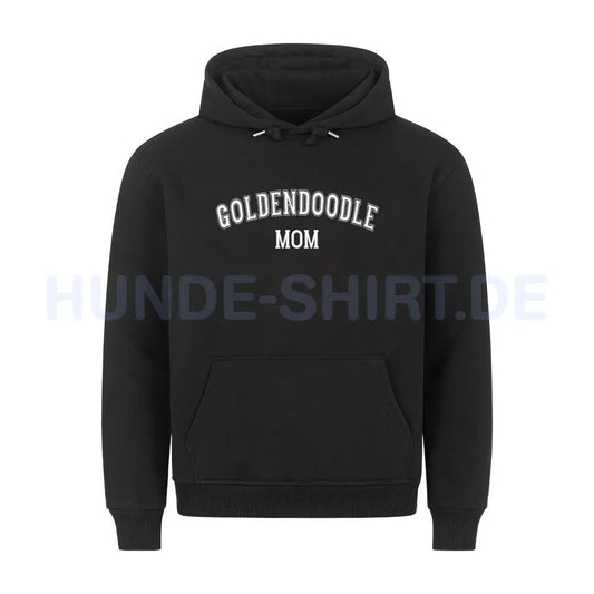 Premium Hoodie "Golden Doodle - MOM" Schwarz – hunde-shirt.de