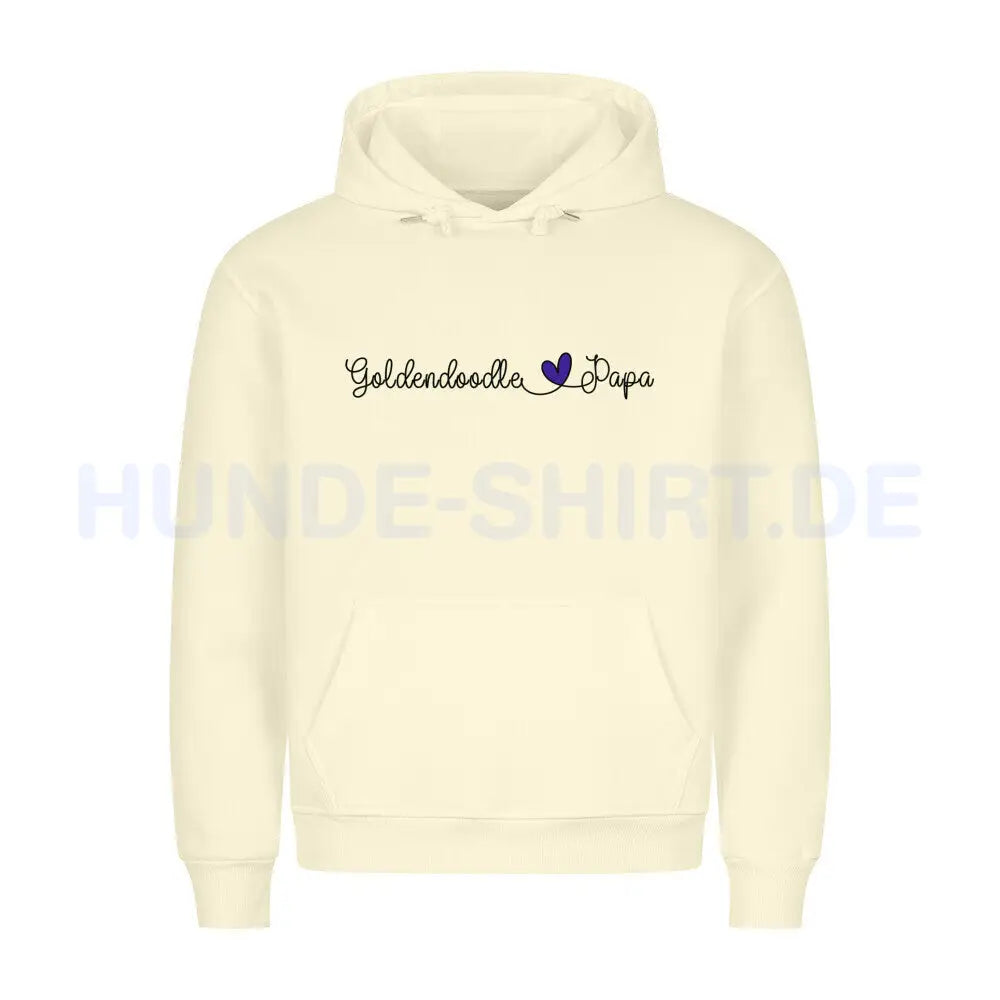 Premium Hoodie "Golden Doodle - Papa" Beige – hunde-shirt.de