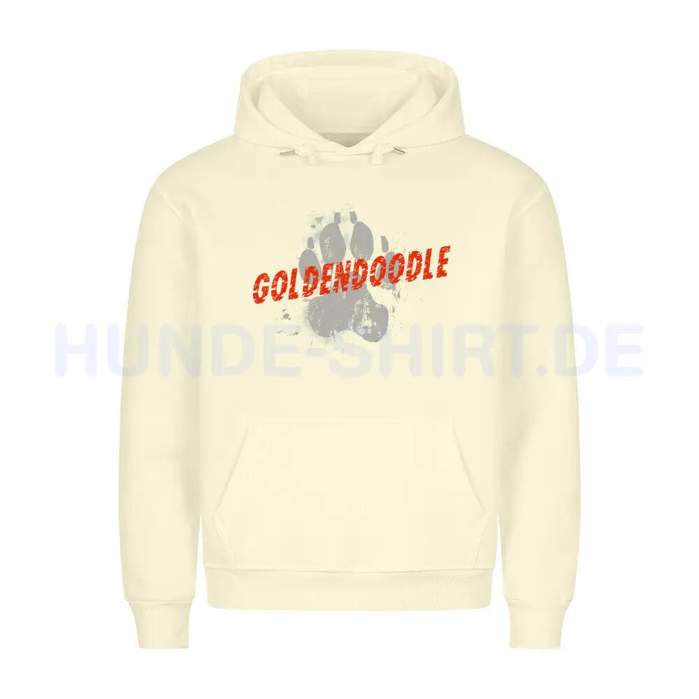 Premium Hoodie "Golden Doodle - PAW" Beige – hunde-shirt.de