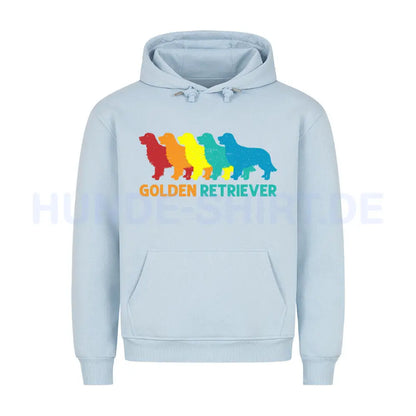 Premium Hoodie "Golden Retriever - Colors" Babyblau – hunde-shirt.de