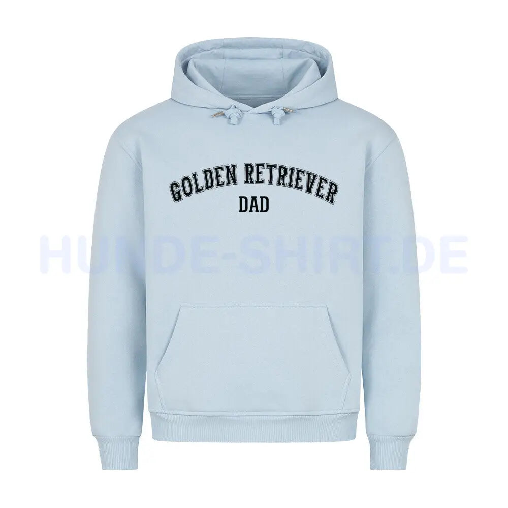 Premium Hoodie "Golden Retriever - DAD" Babyblau – hunde-shirt.de