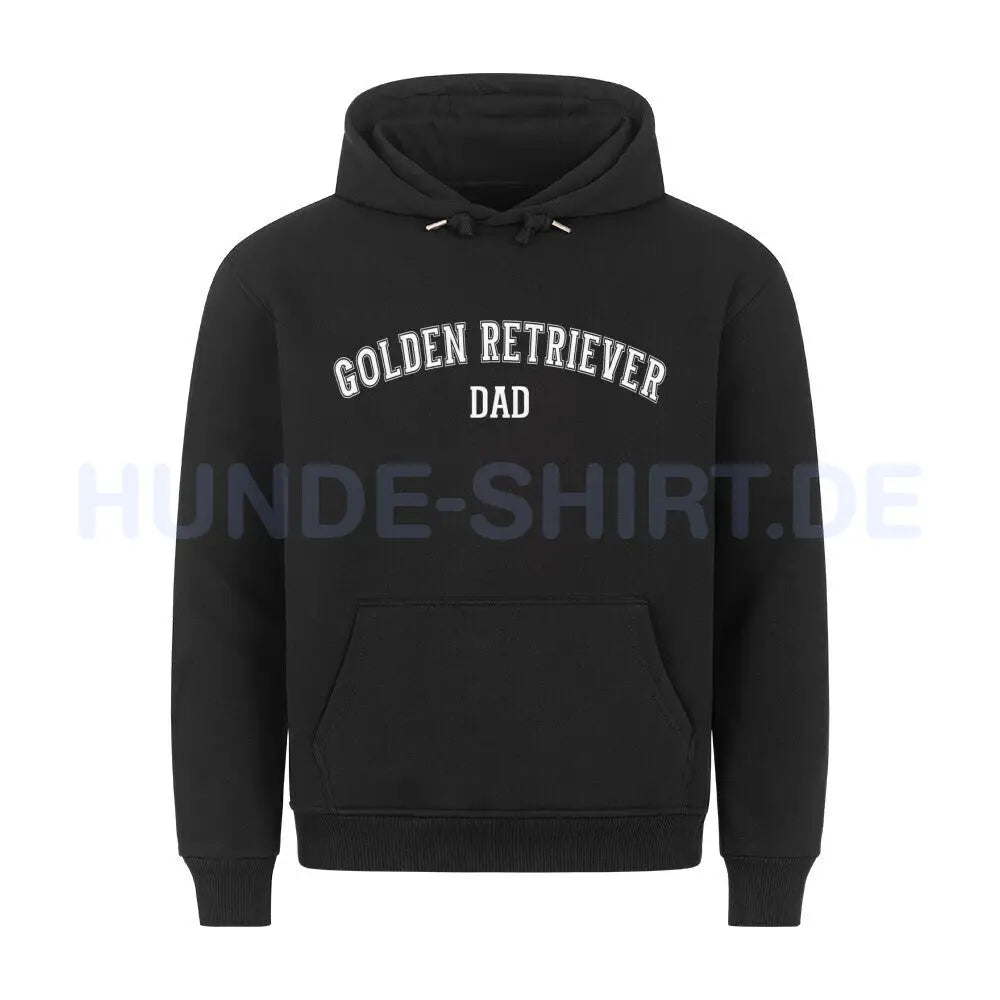 Premium Hoodie "Golden Retriever - DAD" Schwarz – hunde-shirt.de