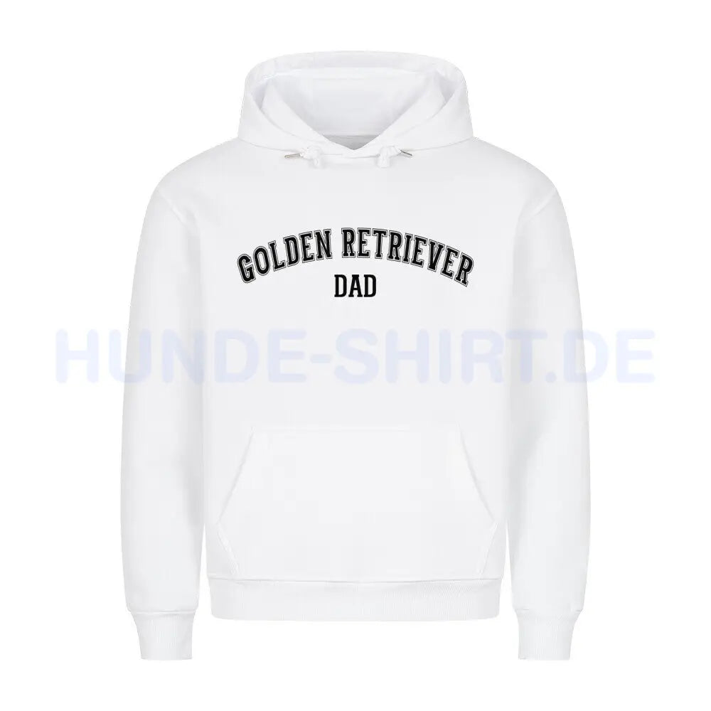 Premium Hoodie "Golden Retriever - DAD" Weiß – hunde-shirt.de