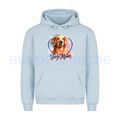 Premium Hoodie "Golden Retriever - Dog Mom" Babyblau – hunde-shirt.de