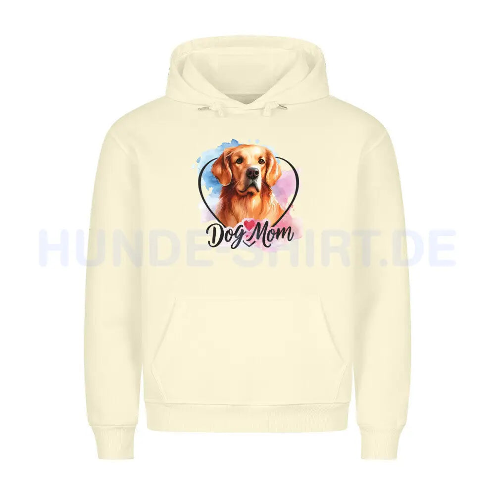 Premium Hoodie "Golden Retriever - Dog Mom" Beige – hunde-shirt.de