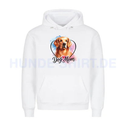 Premium Hoodie "Golden Retriever - Dog Mom" Weiß – hunde-shirt.de