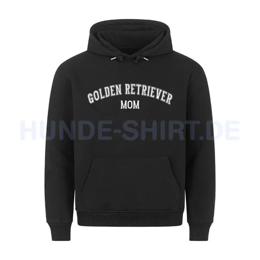 Premium Hoodie "Golden Retriever - MOM" Schwarz – hunde-shirt.de