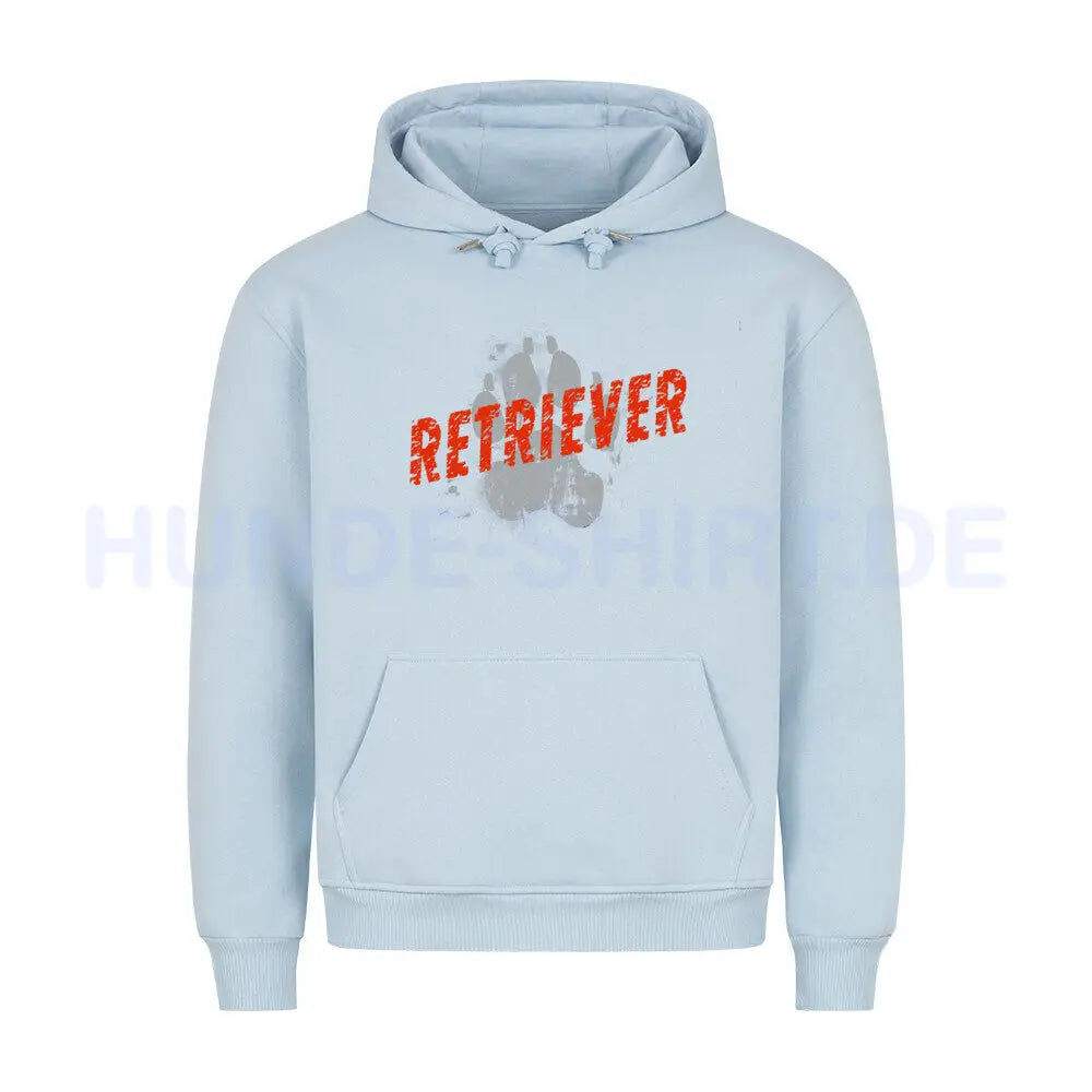 Premium Hoodie "Golden Retriever - PAW" Babyblau – hunde-shirt.de