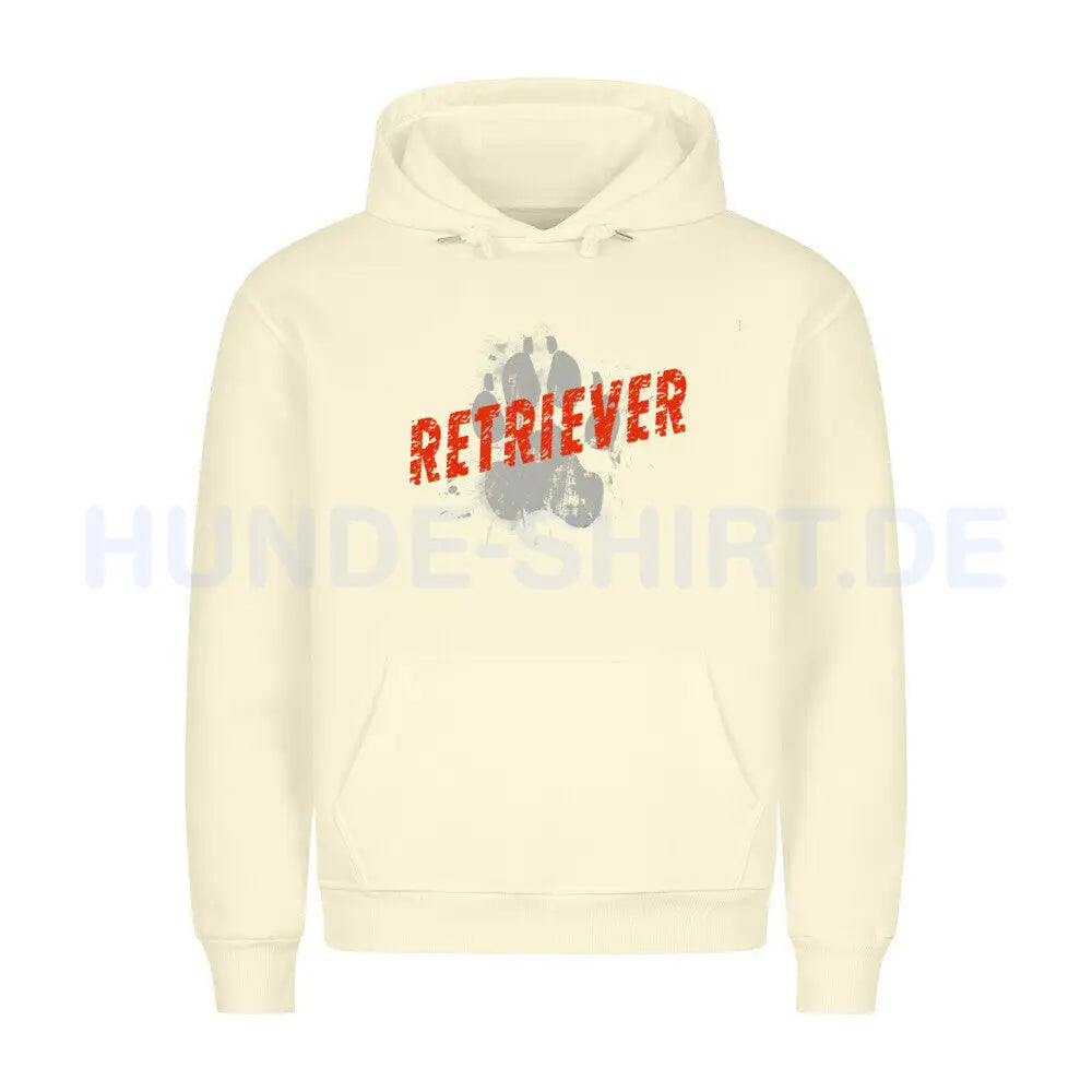 Premium Hoodie "Golden Retriever - PAW" Beige – hunde-shirt.de