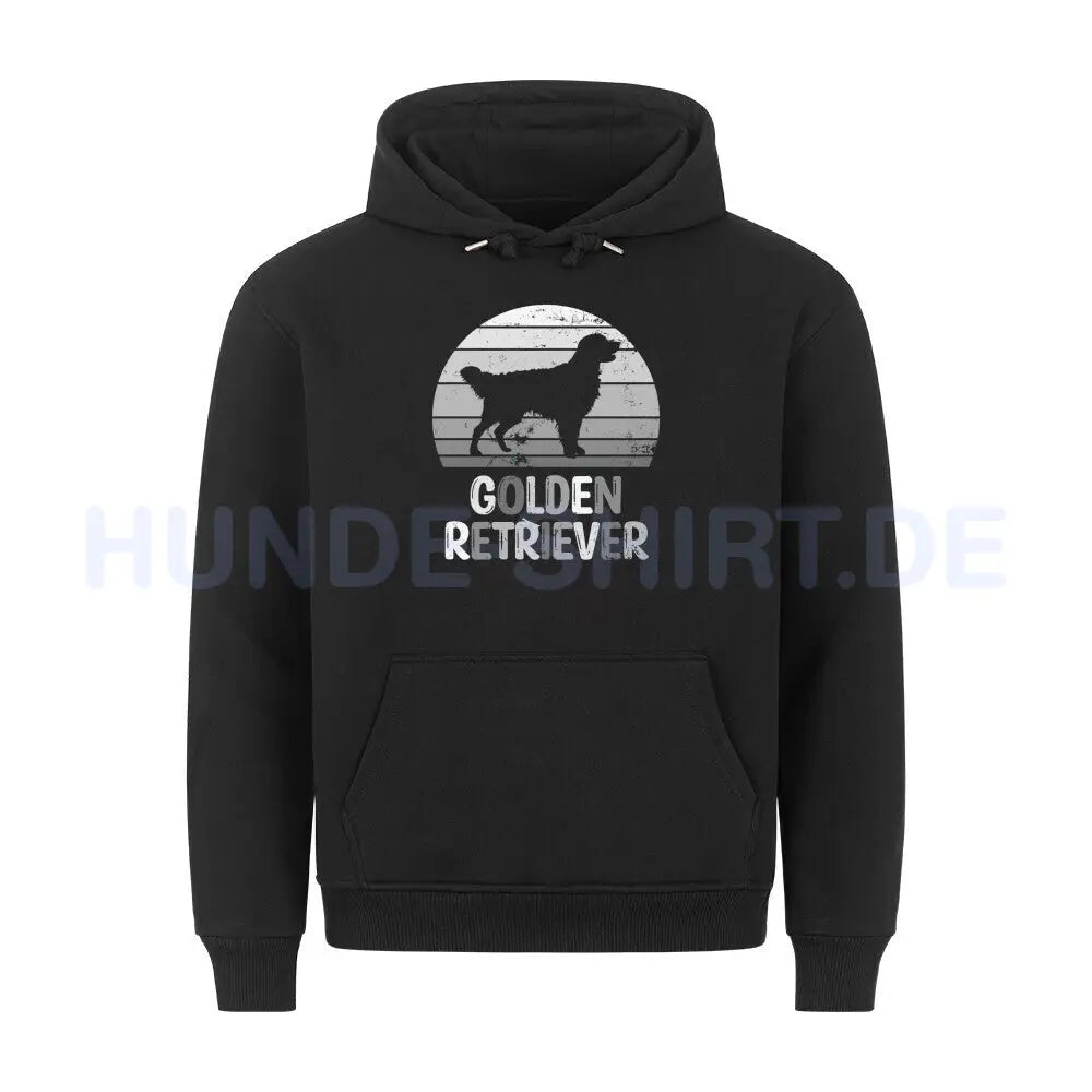 Premium Hoodie "Golden Retriever S" Schwarz – hunde-shirt.de