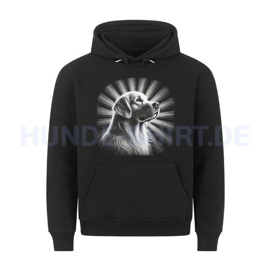 Premium Hoodie "Golden Retriever - Shine" Schwarz – hunde-shirt.de