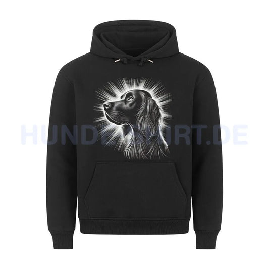 Premium Hoodie "Gordon Setter - Shine" Schwarz – hunde-shirt.de