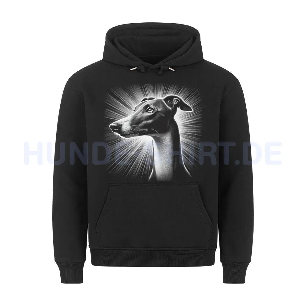 Premium Hoodie "Greyhound - Bright" Schwarz – hunde-shirt.de