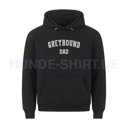 Premium Hoodie "Greyhound - DAD" Schwarz – hunde-shirt.de