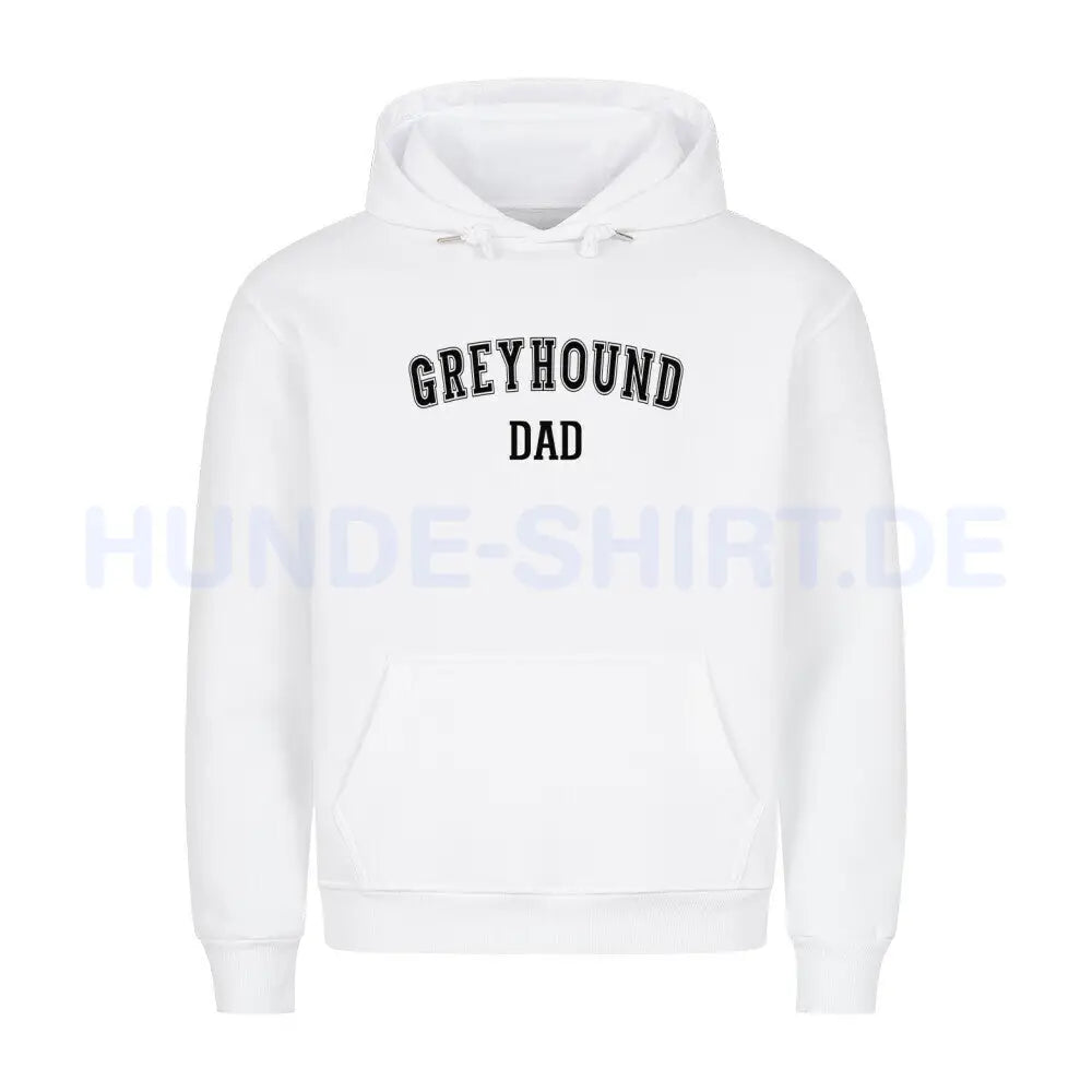 Premium Hoodie "Greyhound - DAD" Weiß – hunde-shirt.de