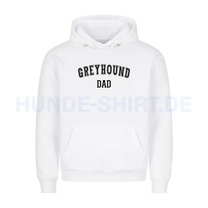 Premium Hoodie "Greyhound - DAD" Weiß – hunde-shirt.de