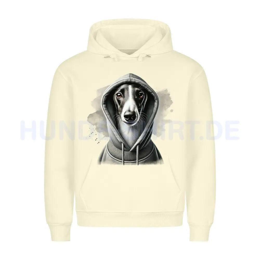 Premium Hoodie "Greyhound Hooded 2" Beige – hunde-shirt.de