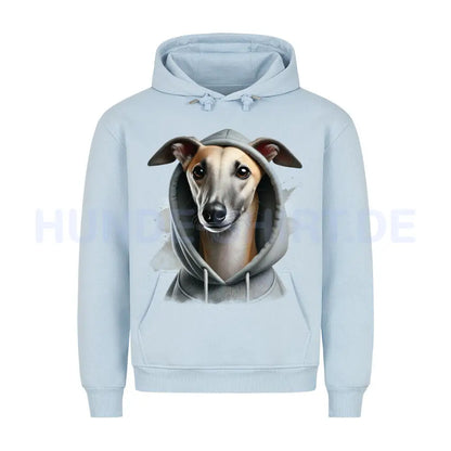 Premium Hoodie "Greyhound Hooded" Babyblau – hunde-shirt.de