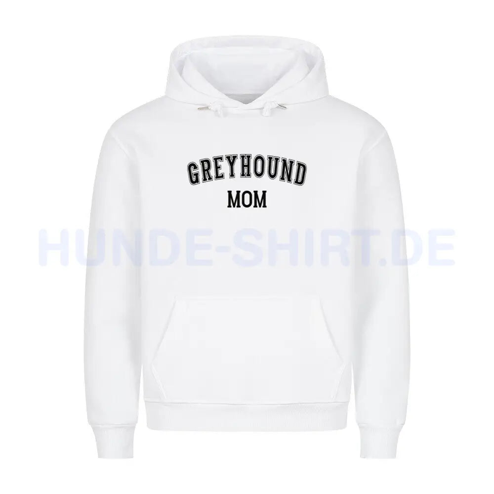 Premium Hoodie "Greyhound - MOM" Weiß – hunde-shirt.de