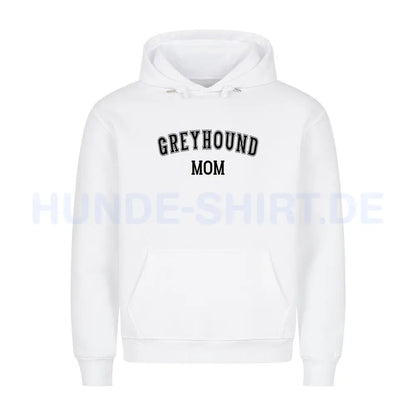 Premium Hoodie "Greyhound - MOM" Weiß – hunde-shirt.de