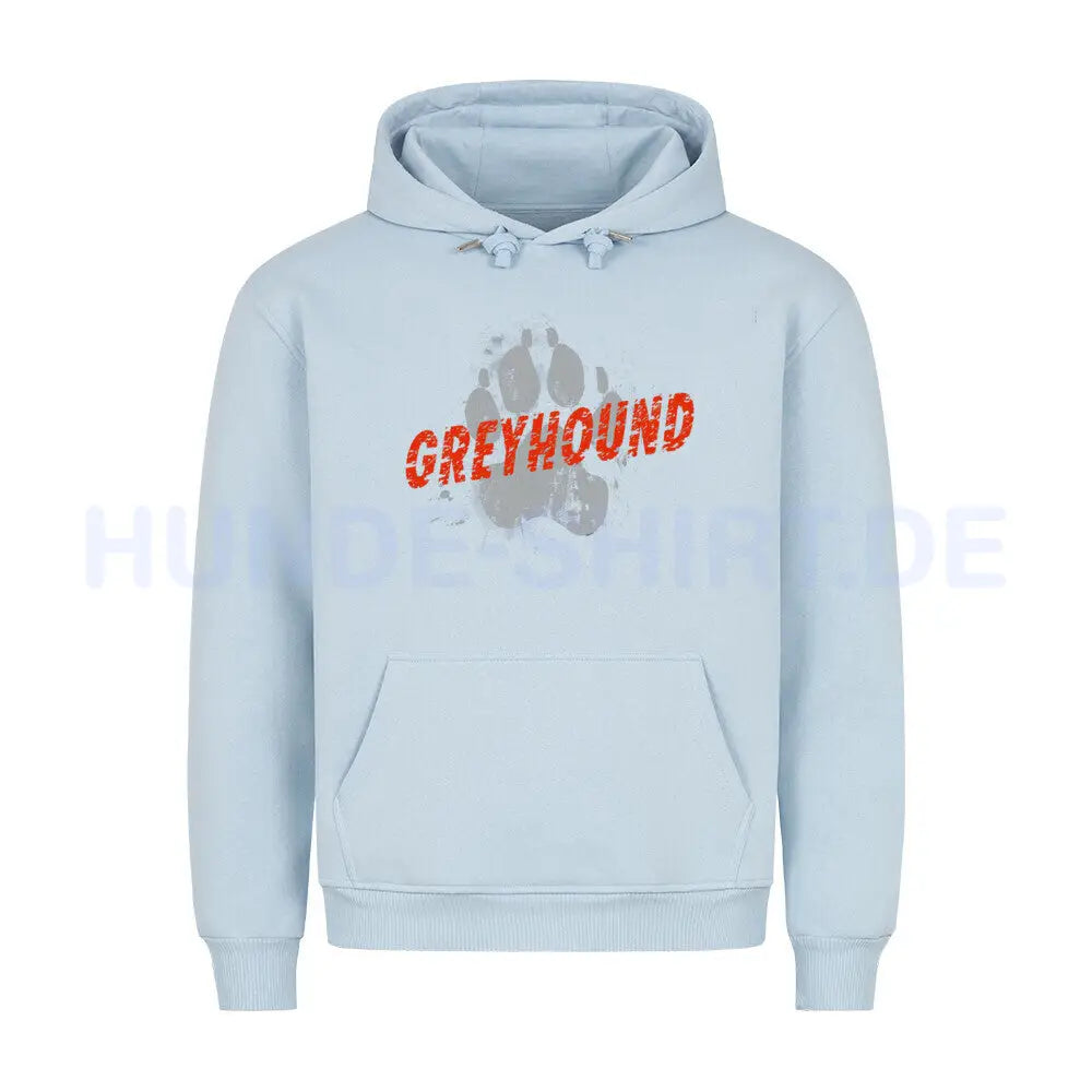 Premium Hoodie "Greyhound - PAW" Babyblau – hunde-shirt.de