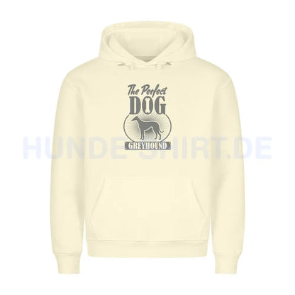 Premium Hoodie "Greyhound - Perfect Dog" Beige – hunde-shirt.de