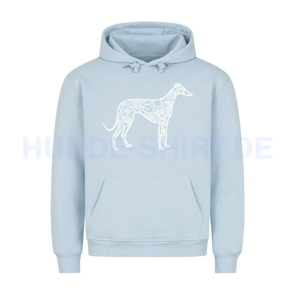 Premium Hoodie "Greyhound pur" Babyblau – hunde-shirt.de