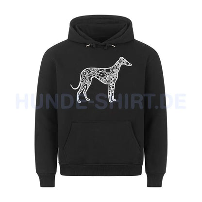 Premium Hoodie "Greyhound pur" Schwarz – hunde-shirt.de