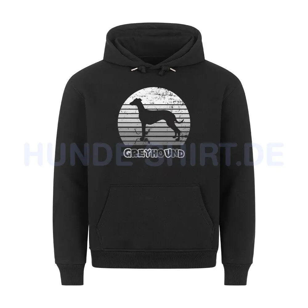 Premium Hoodie "Greyhound S" Schwarz – hunde-shirt.de