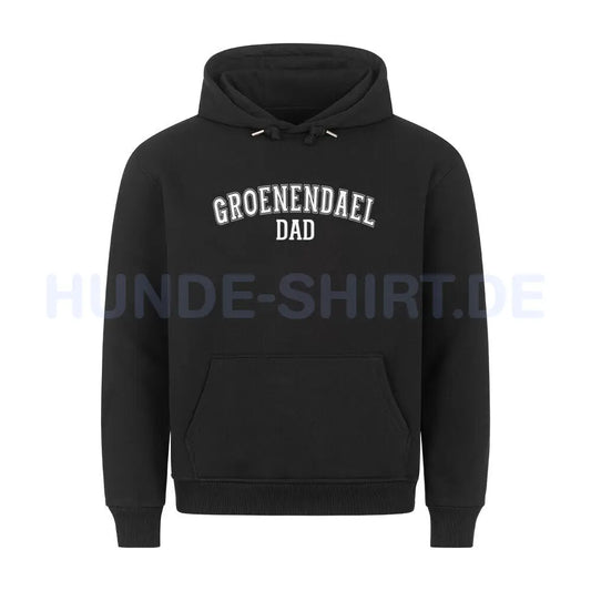 Premium Hoodie "Groenendael - DAD" Schwarz – hunde-shirt.de