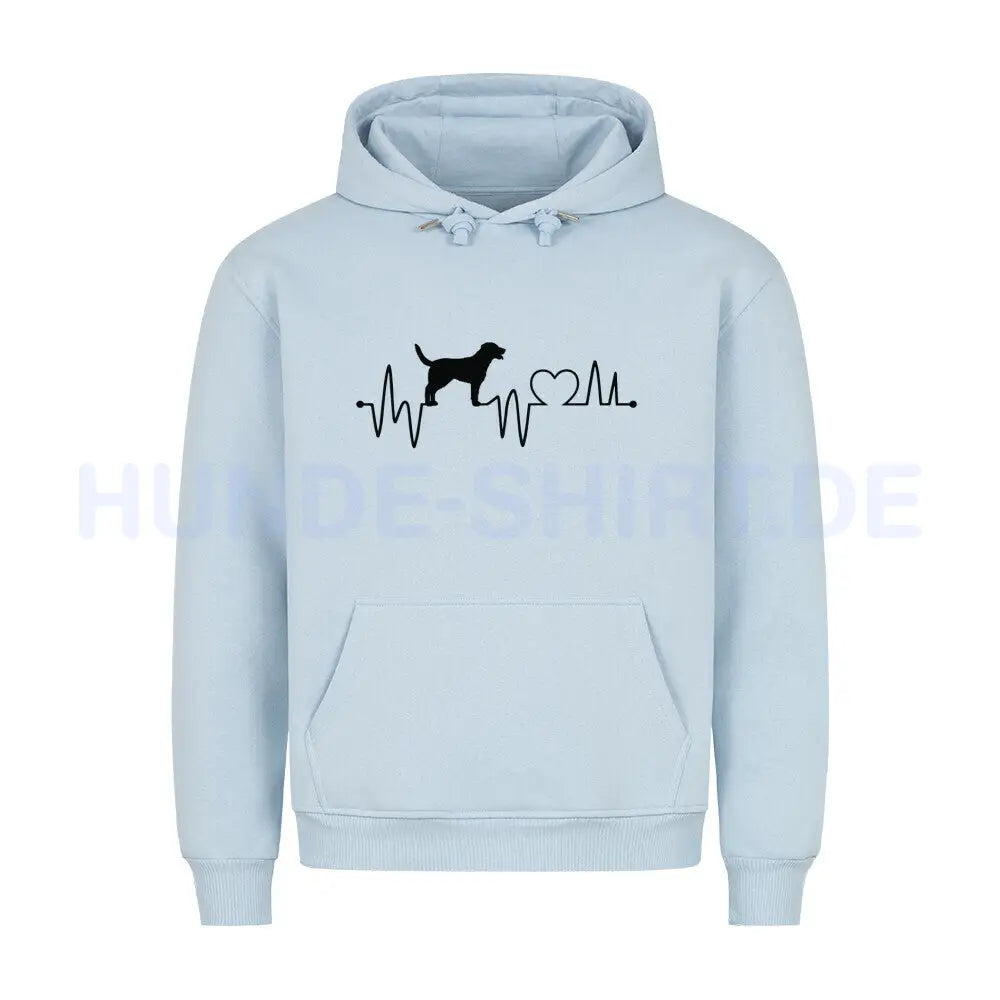 Premium Hoodie "Großer Schweizer - Heartbeat" Babyblau – hunde-shirt.de