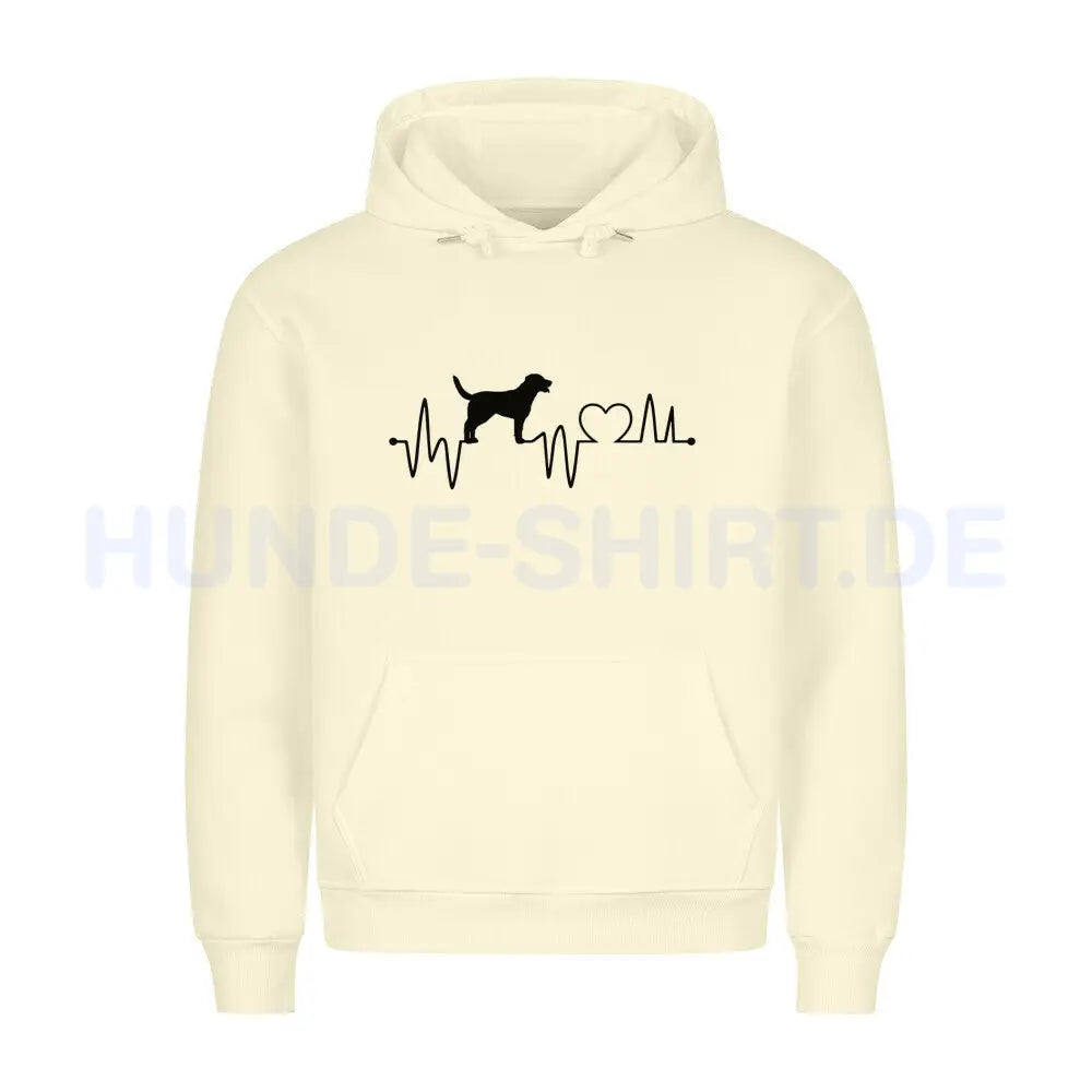 Premium Hoodie "Großer Schweizer - Heartbeat" Beige – hunde-shirt.de