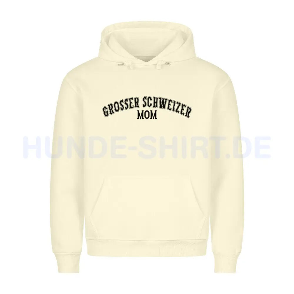 Premium Hoodie Großer Schweizer - MOM" Beige – hunde-shirt.de