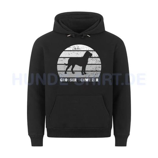 Premium Hoodie "Großer Schweizer Sennenhund" Schwarz – hunde-shirt.de