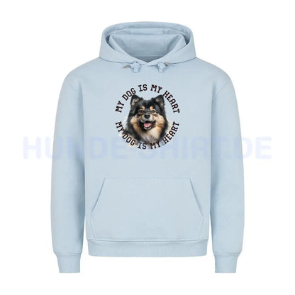 Premium Hoodie "Großspitz HEART" Babyblau – hunde-shirt.de