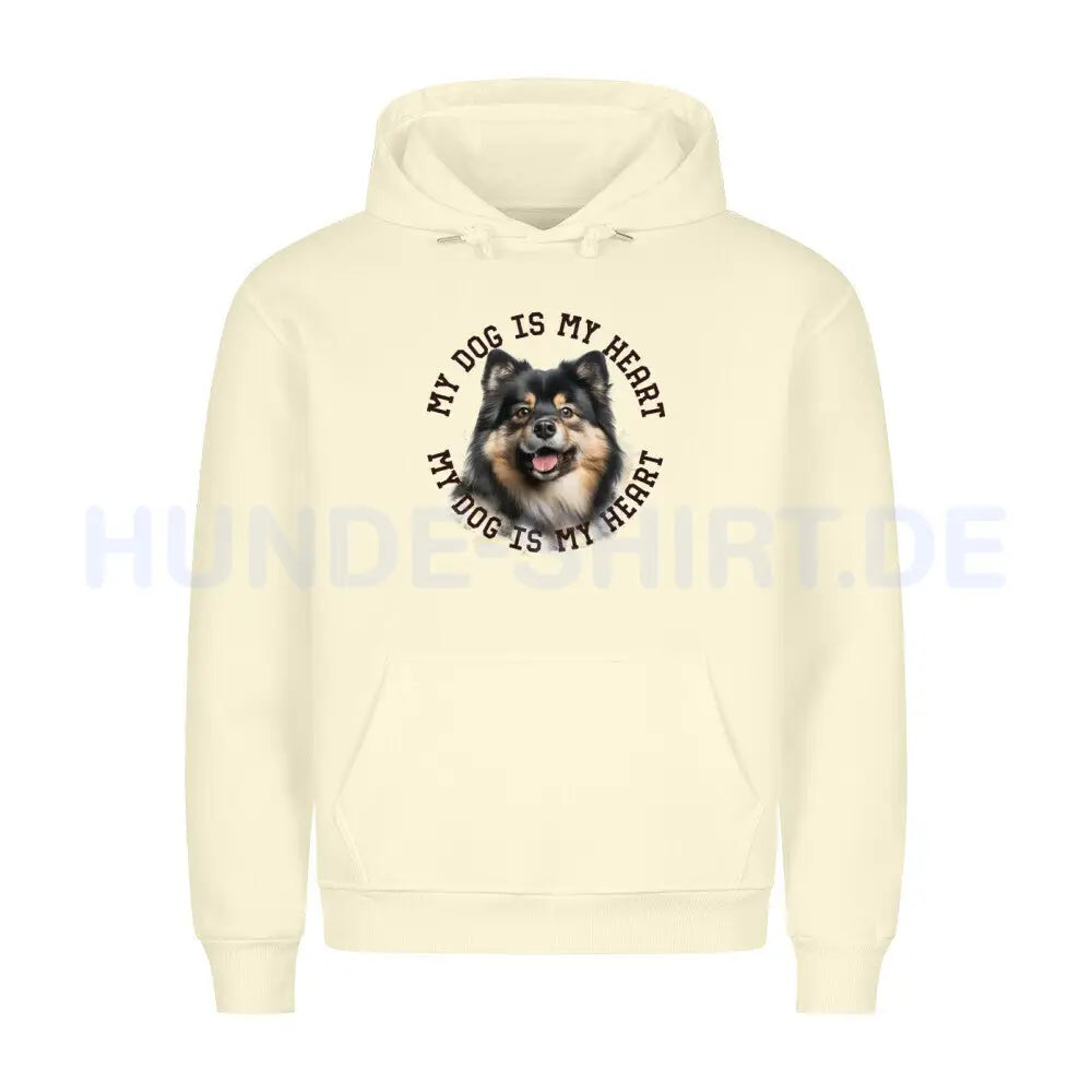 Premium Hoodie "Großspitz HEART" Beige – hunde-shirt.de