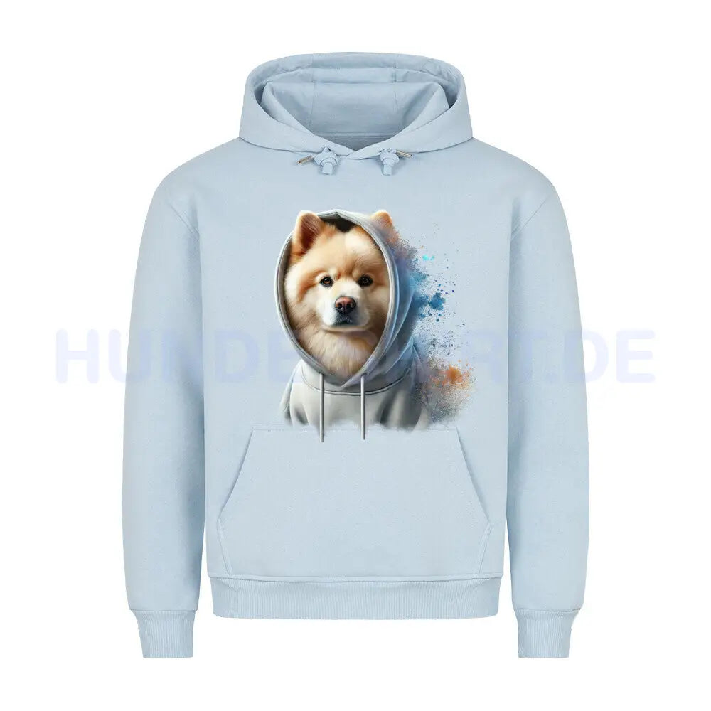 Premium Hoodie "Großspitz - Hooded" Babyblau – hunde-shirt.de