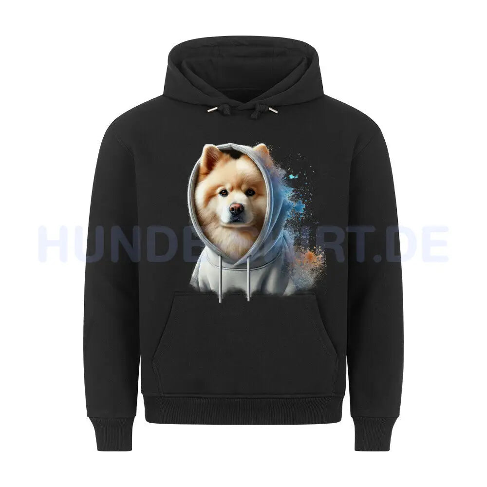 Premium Hoodie "Großspitz - Hooded" Schwarz – hunde-shirt.de