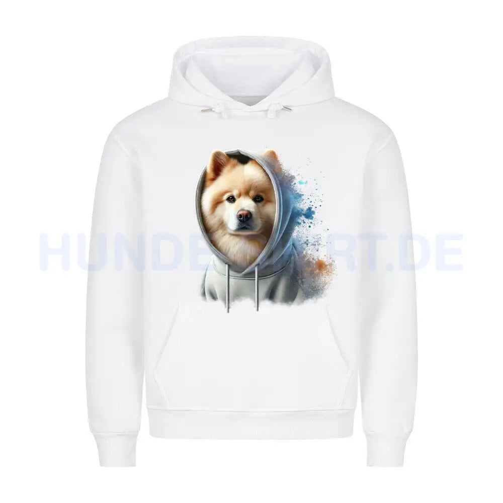 Premium Hoodie "Großspitz - Hooded" Weiß – hunde-shirt.de