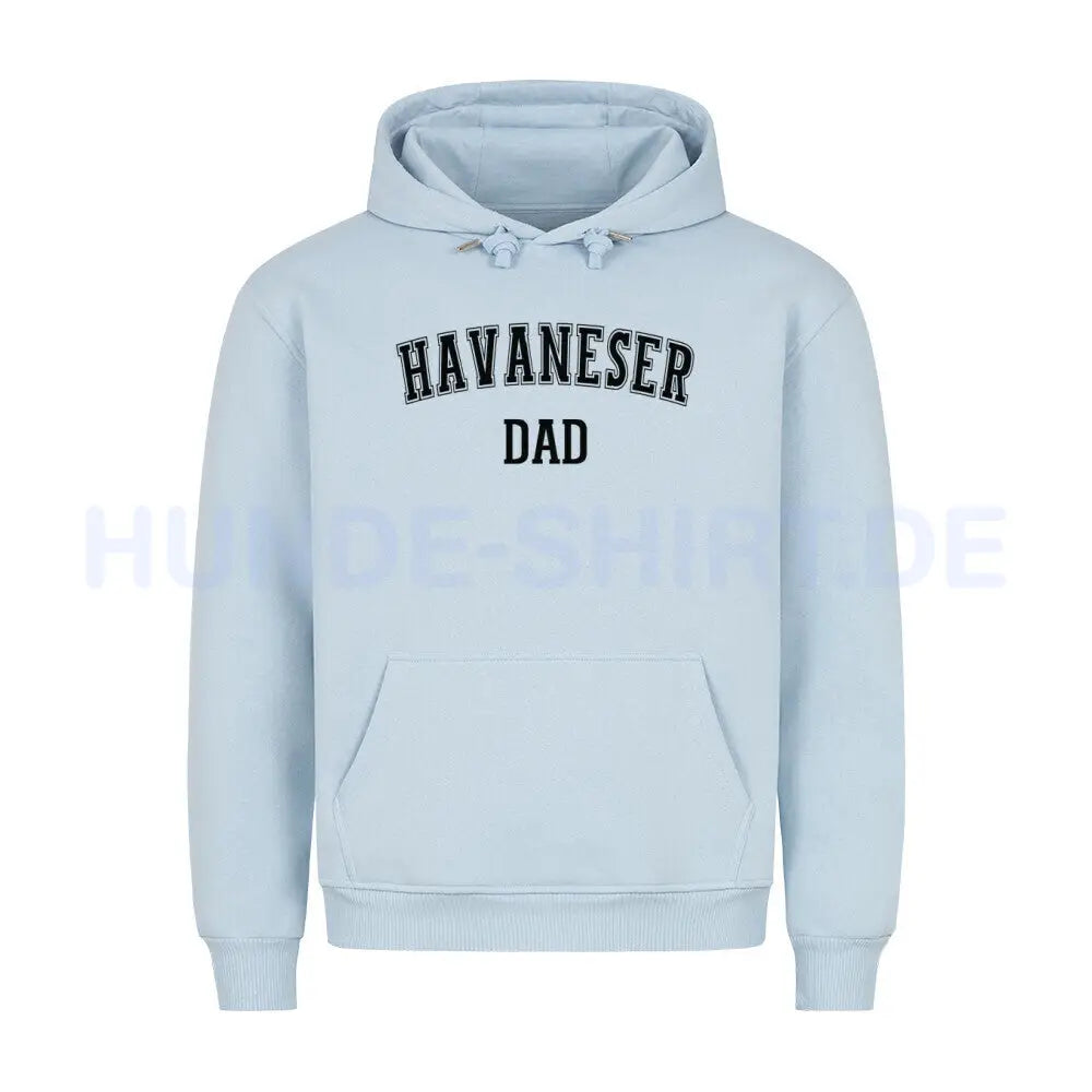 Premium Hoodie "Havaneser - DAD" Babyblau – hunde-shirt.de