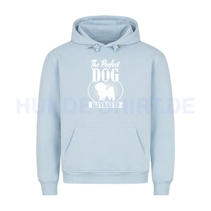 Premium Hoodie "Havaneser - Perfect Dog" Babyblau – hunde-shirt.de