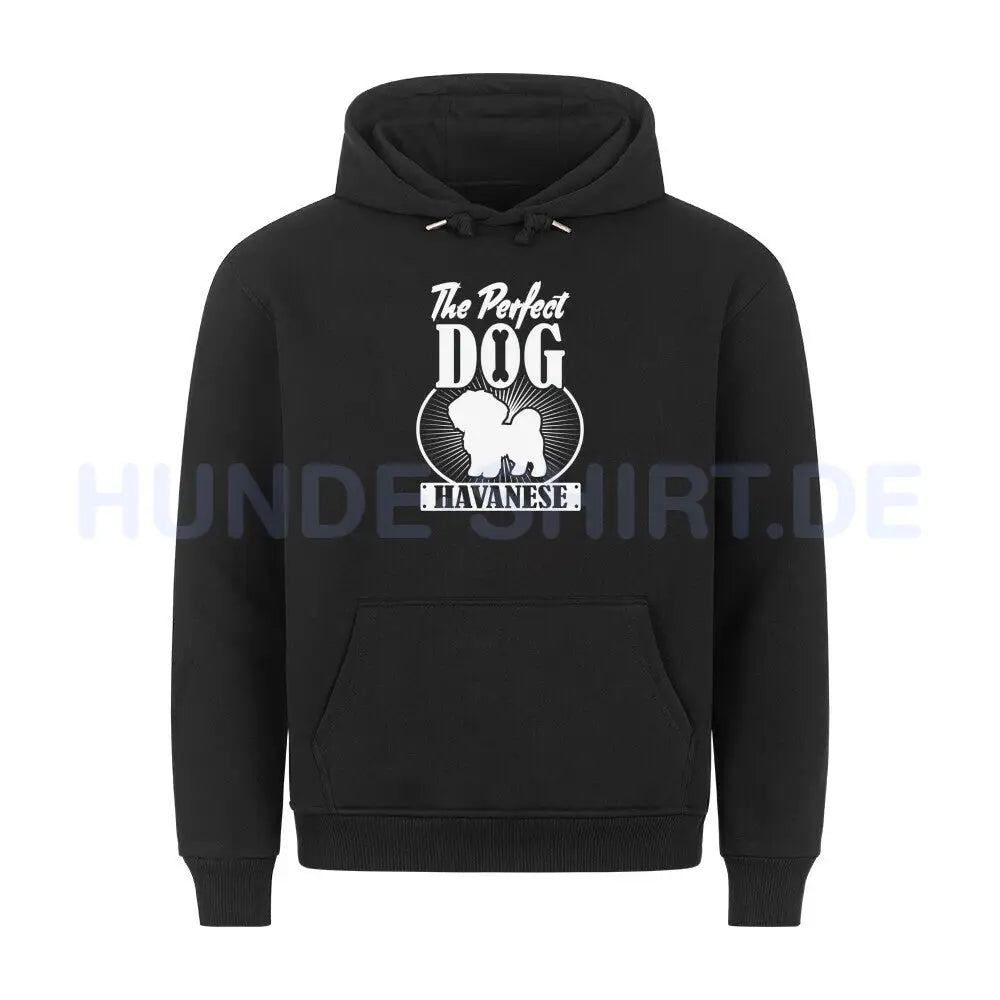 Premium Hoodie "Havaneser - Perfect Dog" Schwarz – hunde-shirt.de