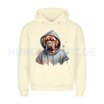 Premium Hoodie "Hooded Bordeauxdogge! Beige – hunde-shirt.de