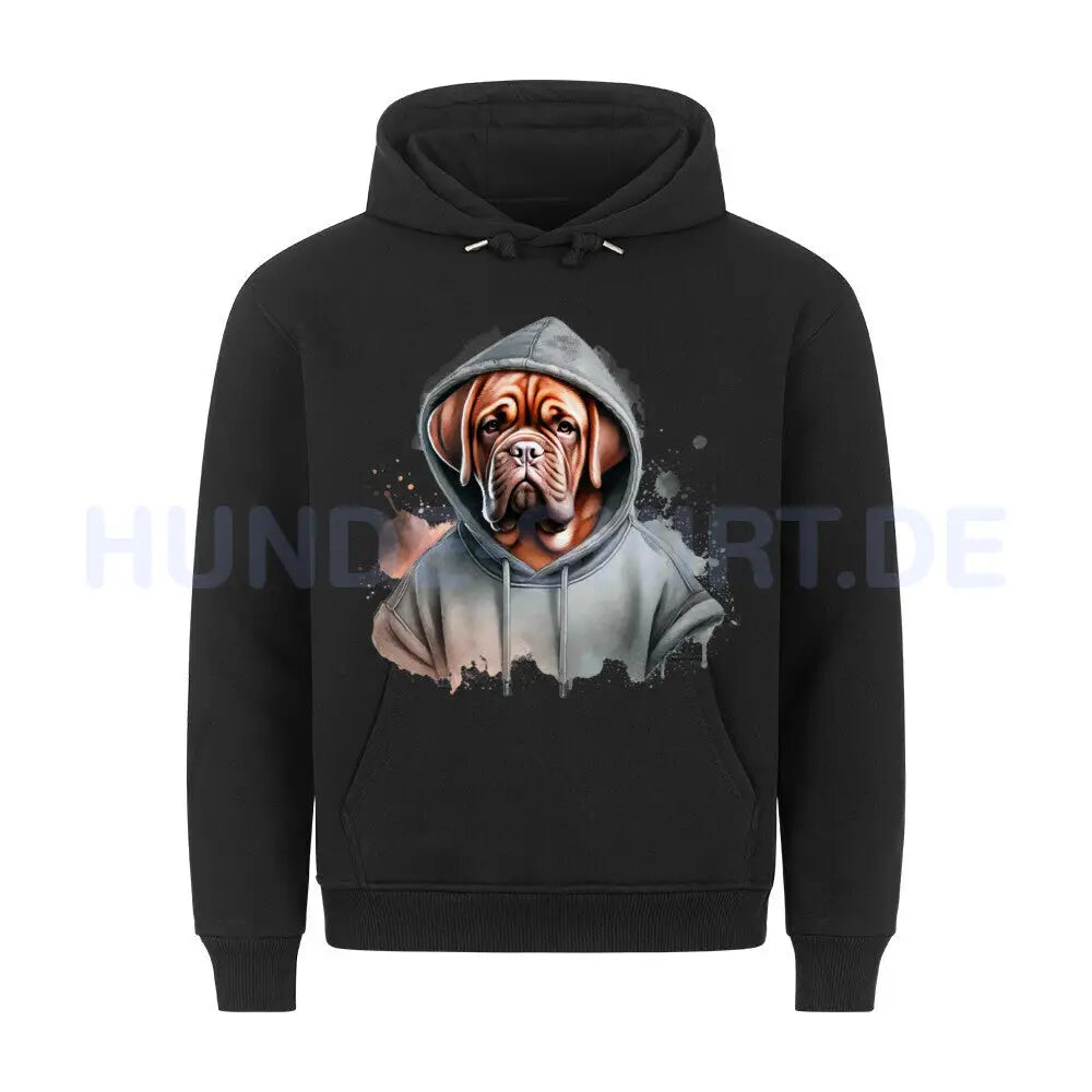 Premium Hoodie "Hooded Bordeauxdogge! Schwarz – hunde-shirt.de