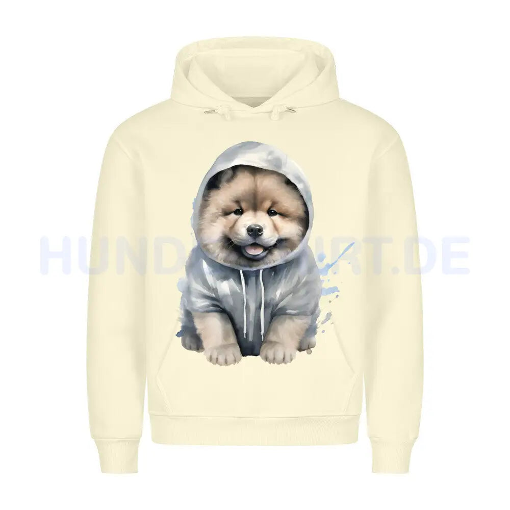 Premium Hoodie "Hooded Chow-Chow" Beige – hunde-shirt.de