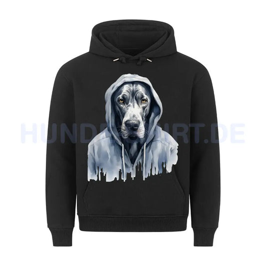 Premium Hoodie "Hooded Dogge" Schwarz – hunde-shirt.de