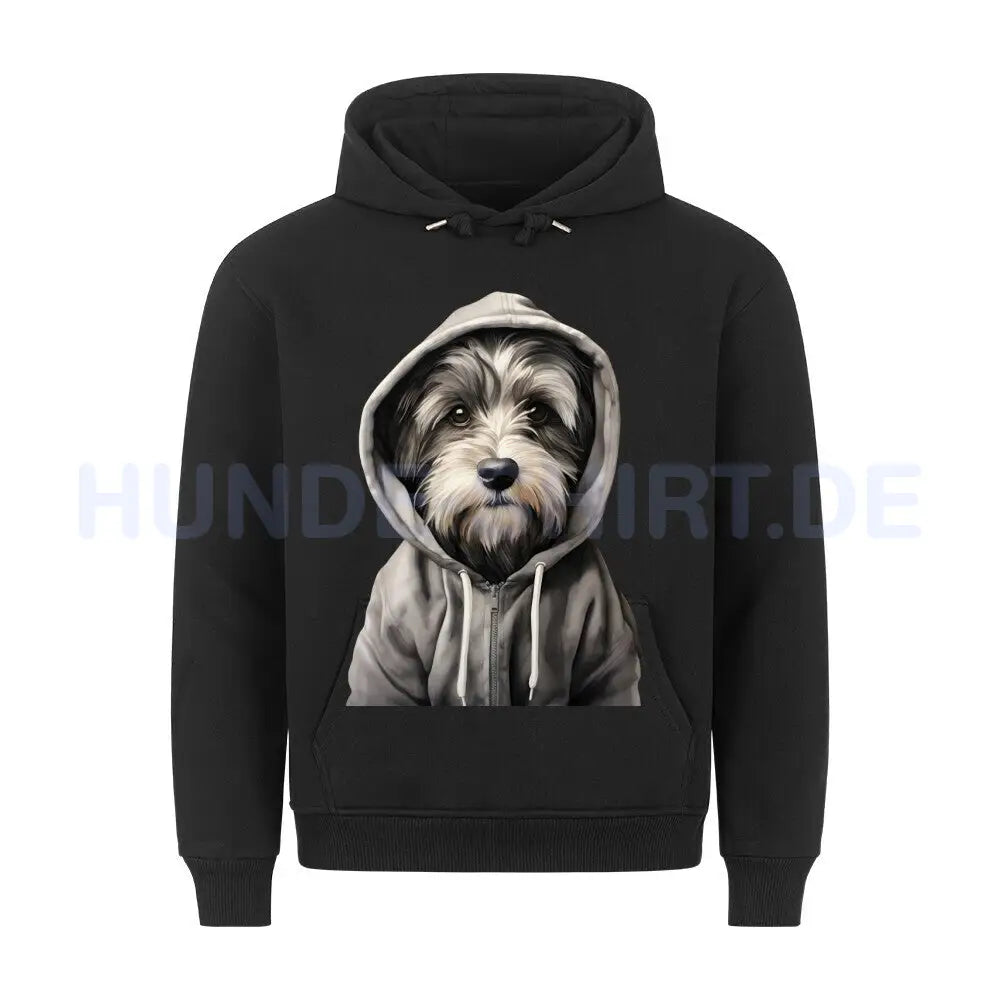 Premium Hoodie "Hooded Havaneser" Schwarz – hunde-shirt.de